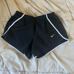girls nike black shorts with built in underwear